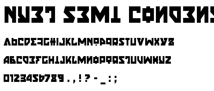 Nyet Semi-Condensed font